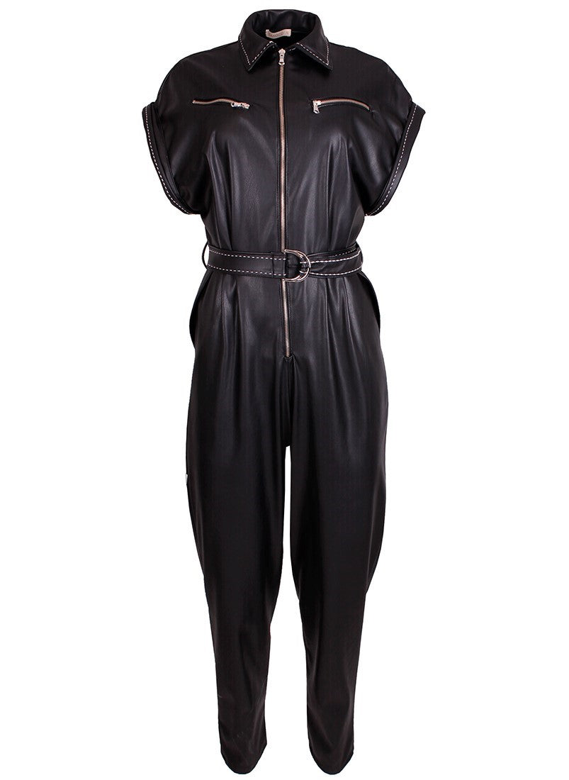 Macacão efeito pele