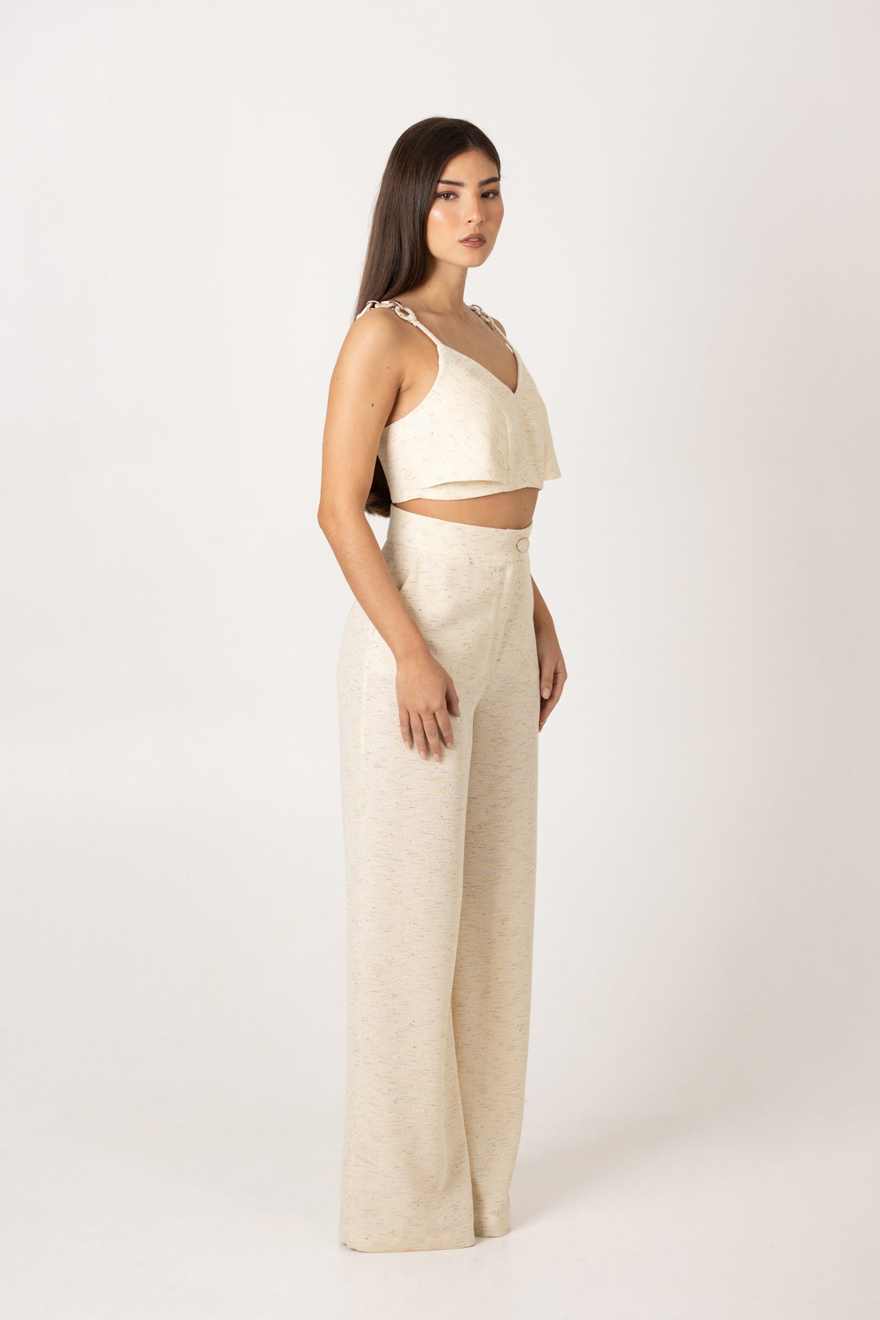 Calças largas alinhadas SH x GM