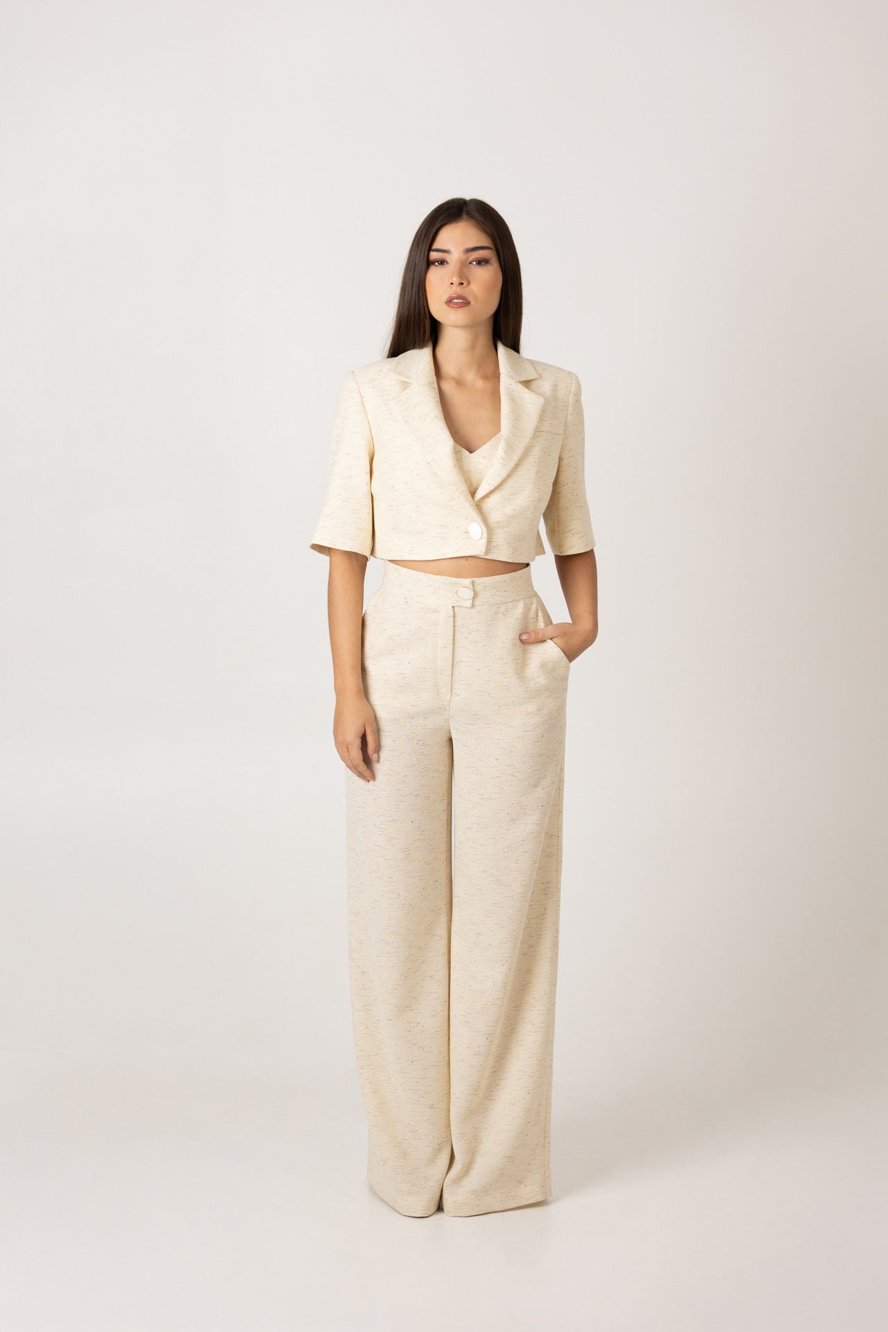 Calças largas alinhadas SH x GM