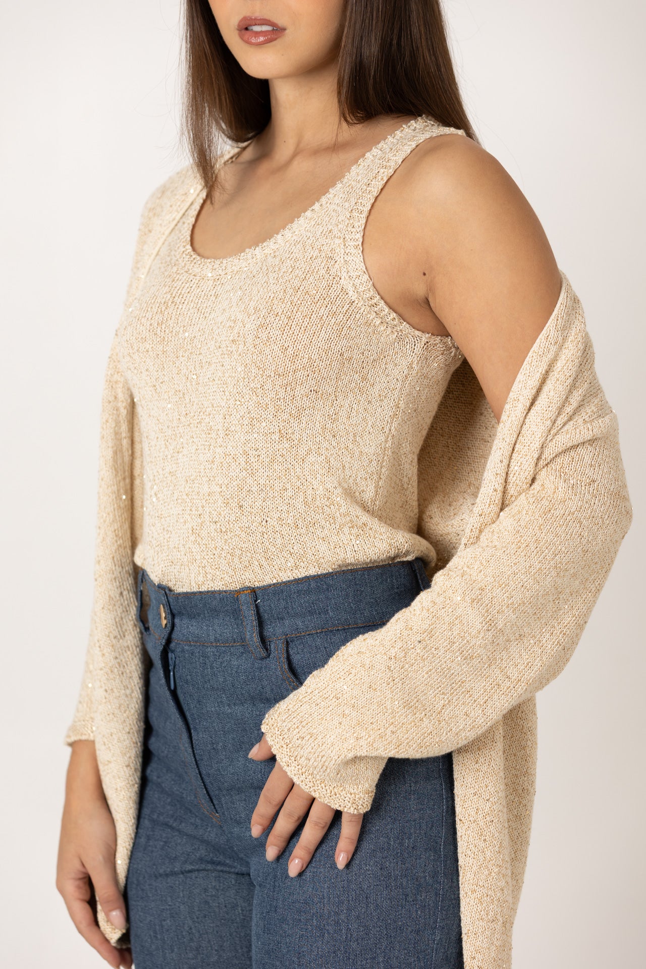 Casaco de malha com latejoula SH x GM