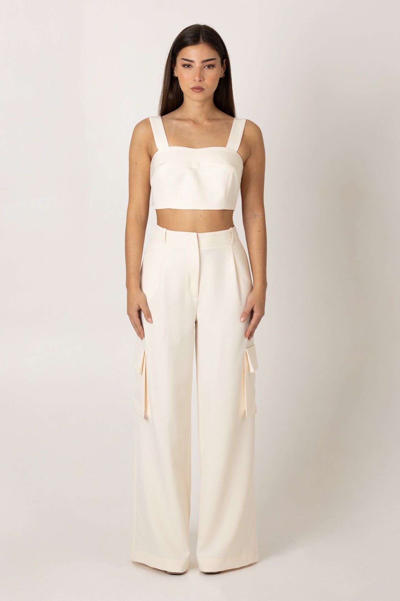 Calças direitas cintura subida SH x GM