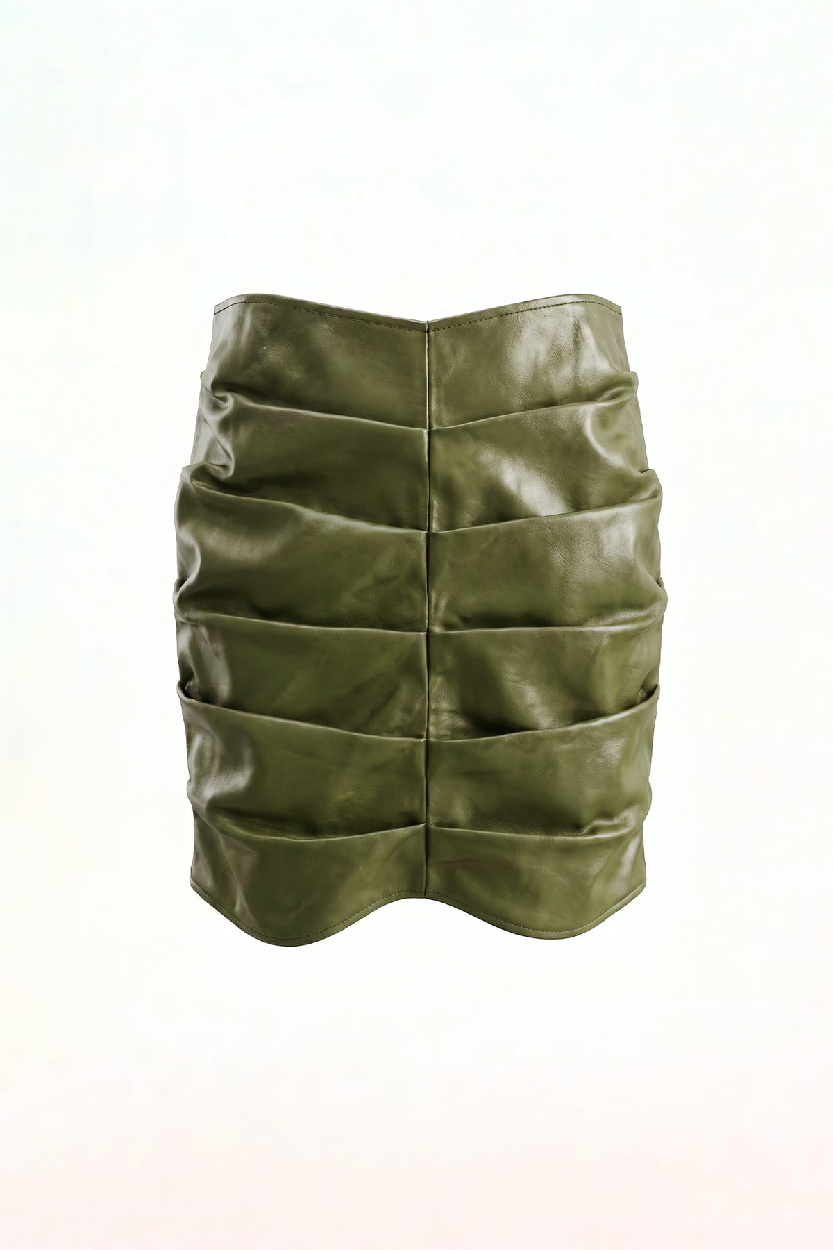 100% Leather Mini Alma Skirt