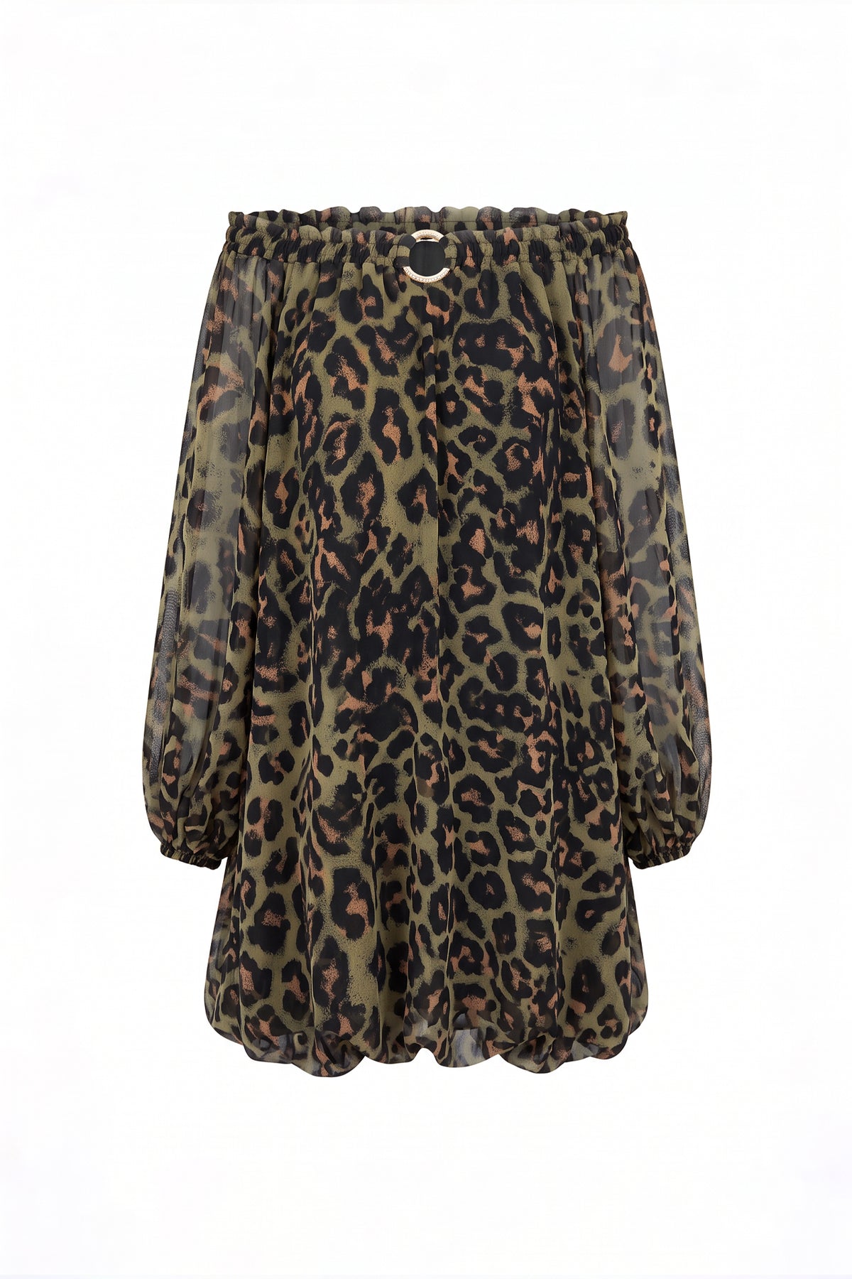 Vestido Estampado Animal Print Exclusiva Online