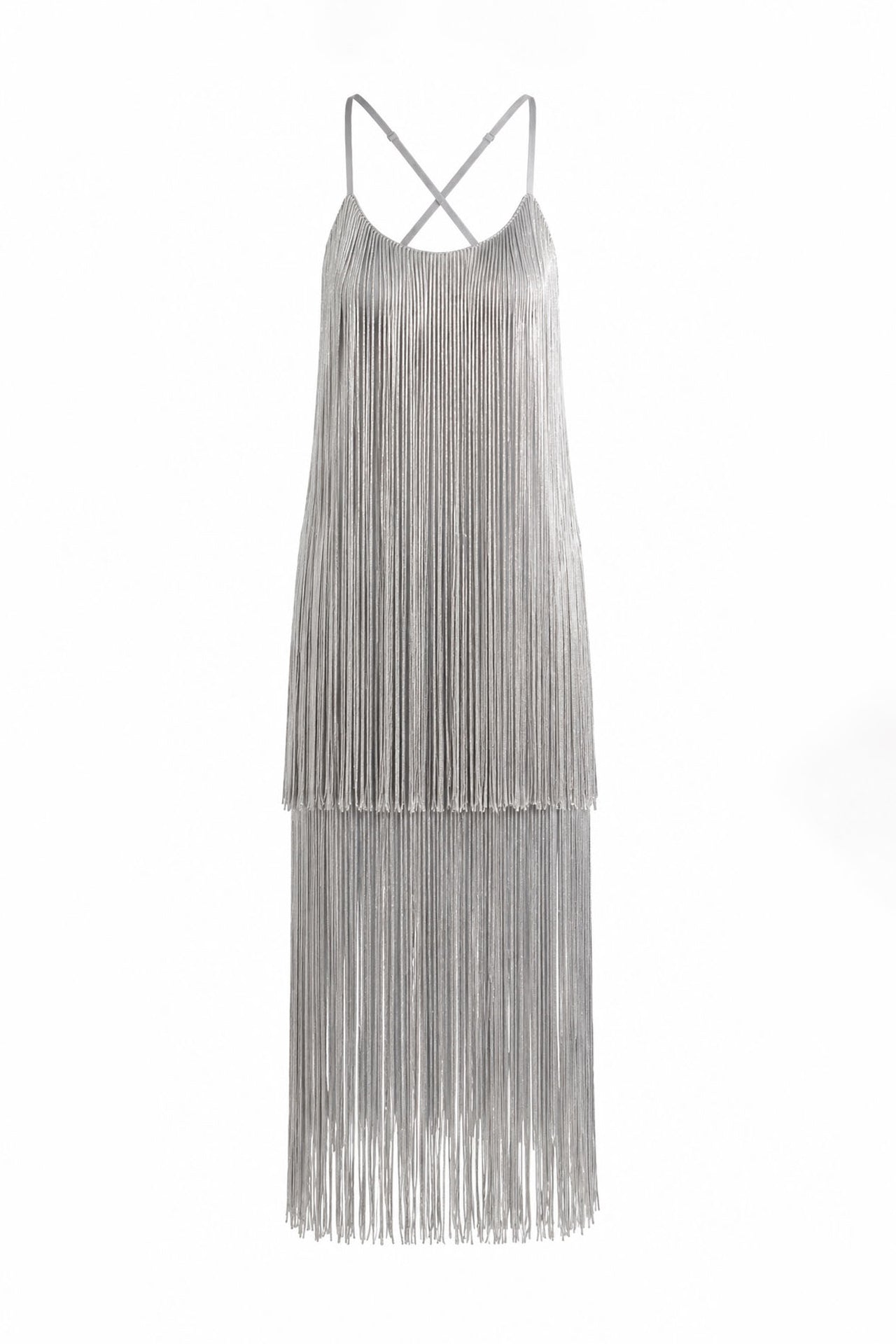 Vestido Mini com Franjas