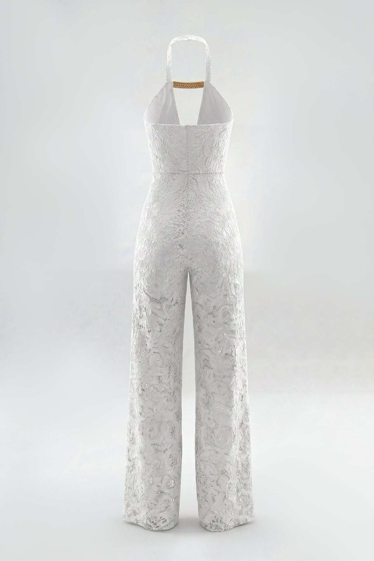 Macacão Halter Rendado