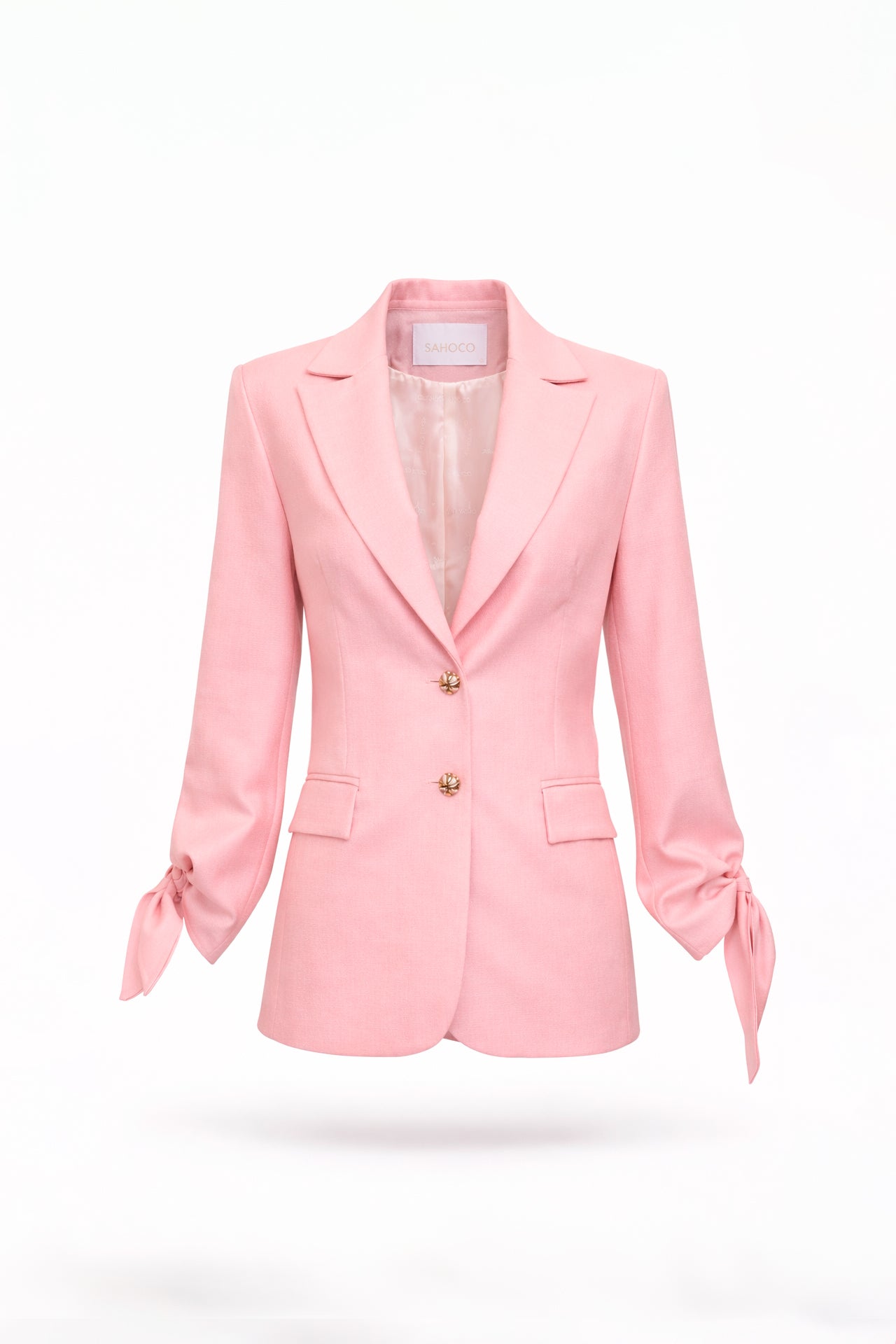 Blazer Estruturado com Laço nas Mangas