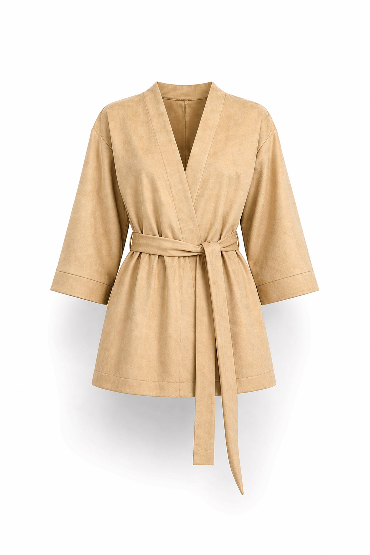 Kimono Curto efeito Camurça