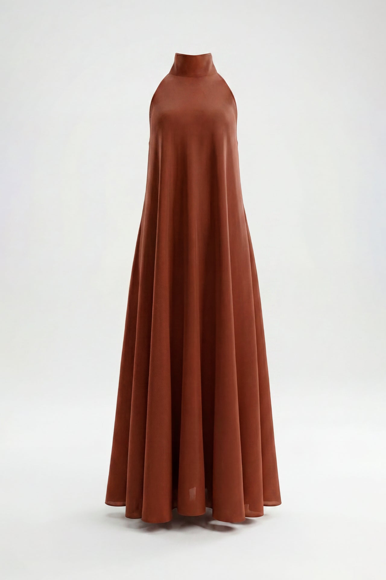 Vestido halter satinado