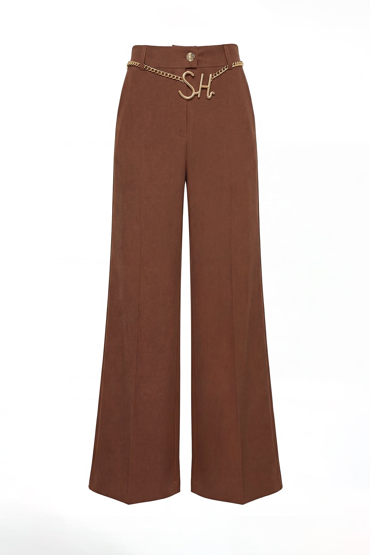 Calças Wide Leg com Cinto SH