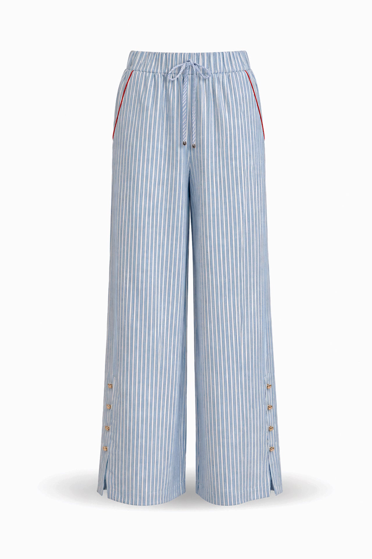 Pantalones de rayas con cordón
