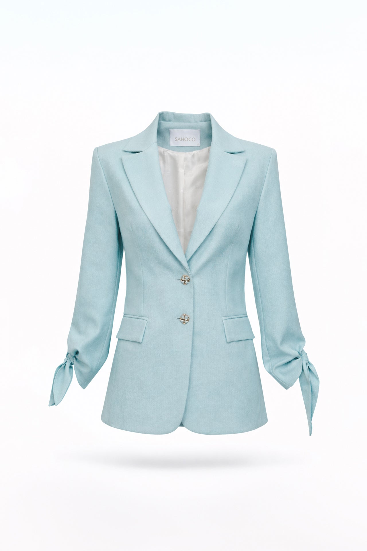 Blazer Estruturado com Laço nas Mangas