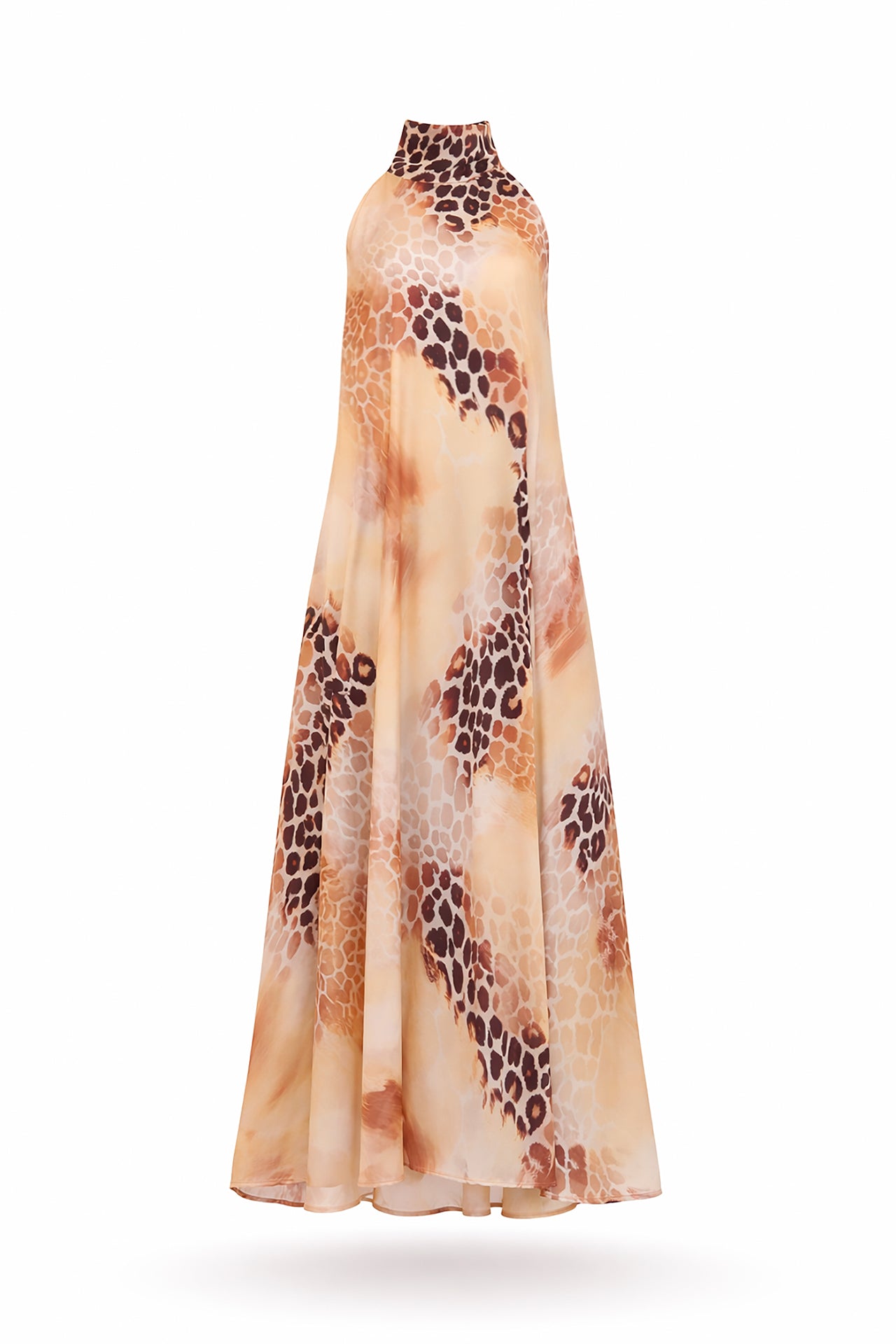 Vestido halter satinado