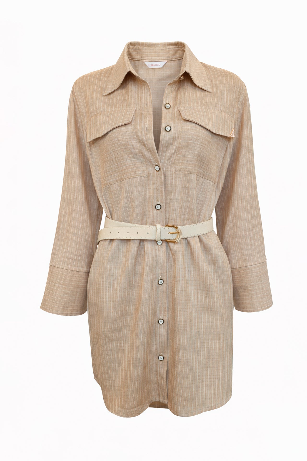 Vestido Camiseiro com Cinto