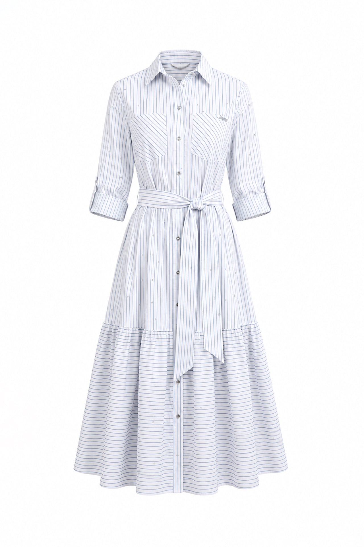 Vestido Camiseiro com Brilhos