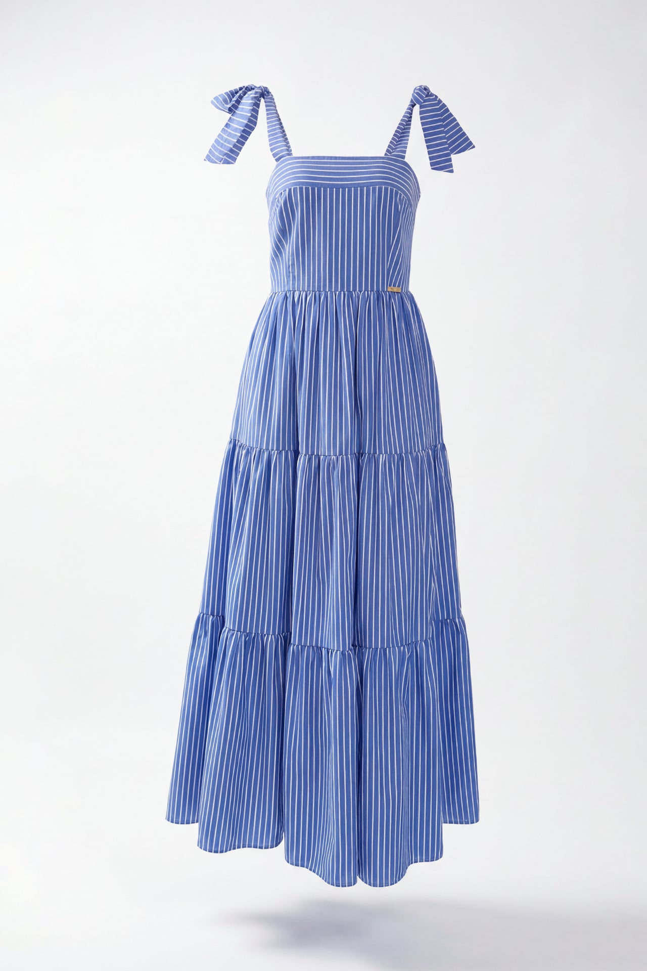 Vestido Comprido com Alças para Laço