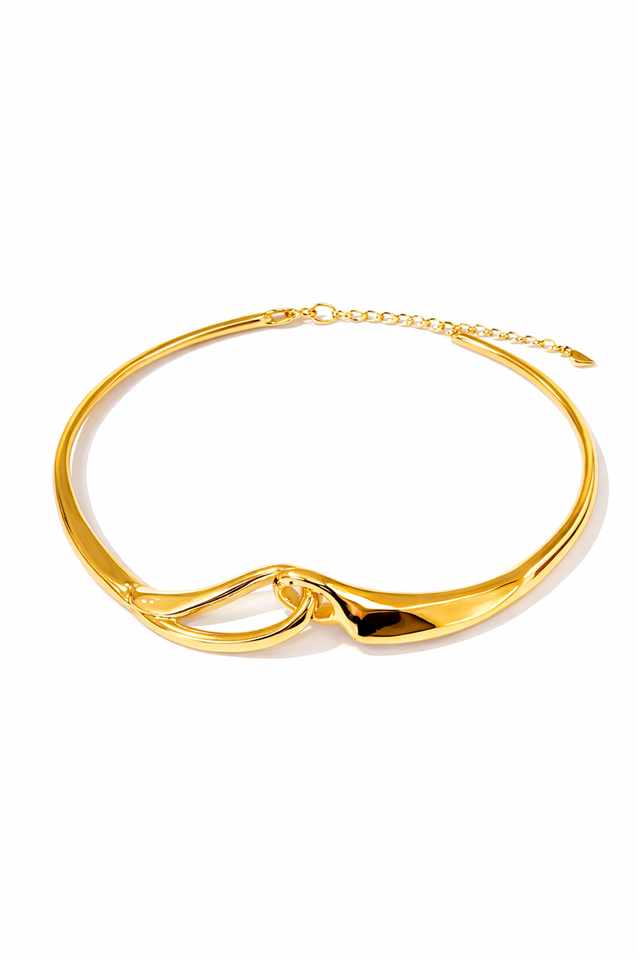 Gargantilha Metálica com Nó e Extensão