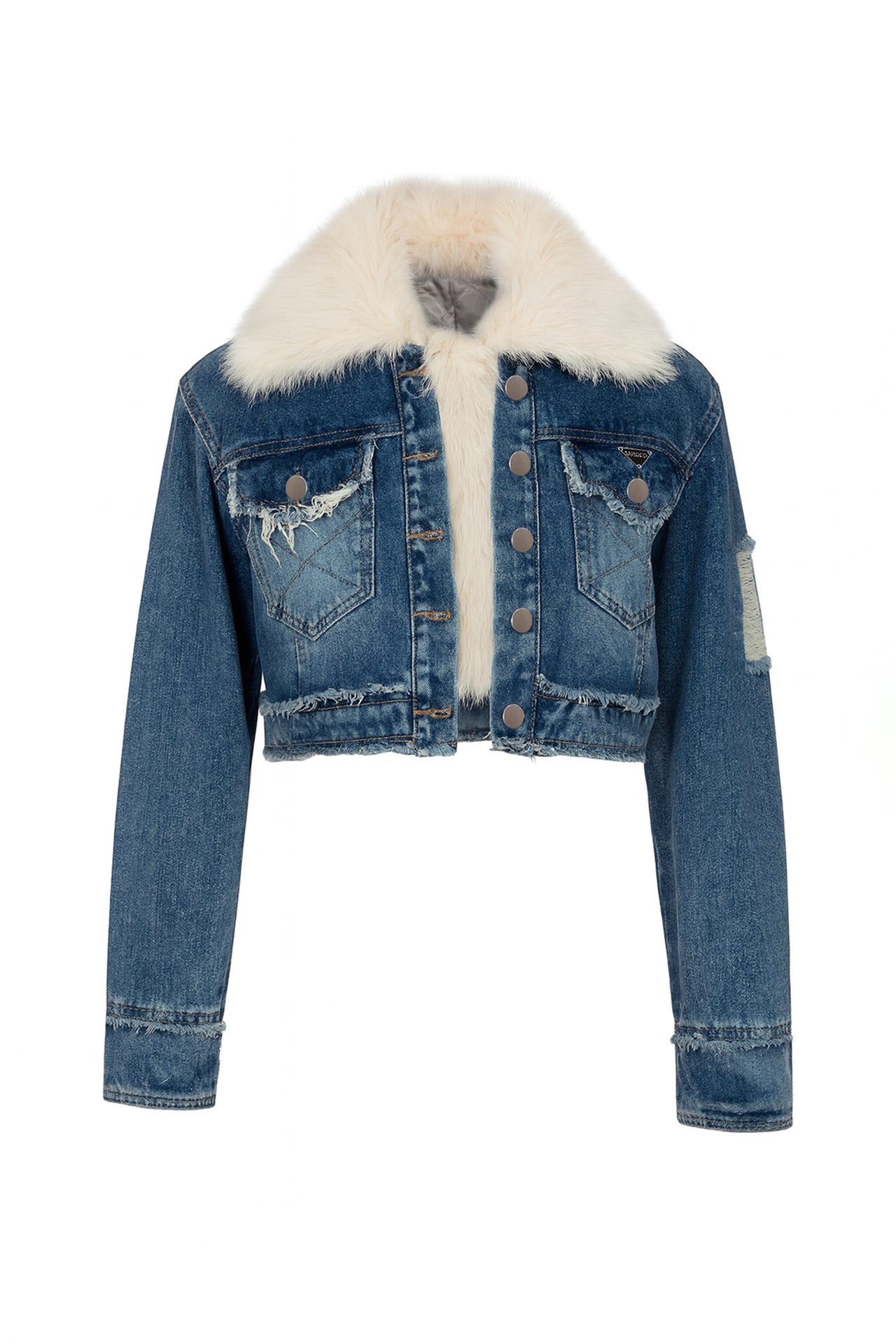 Casaco Denim com Pelo