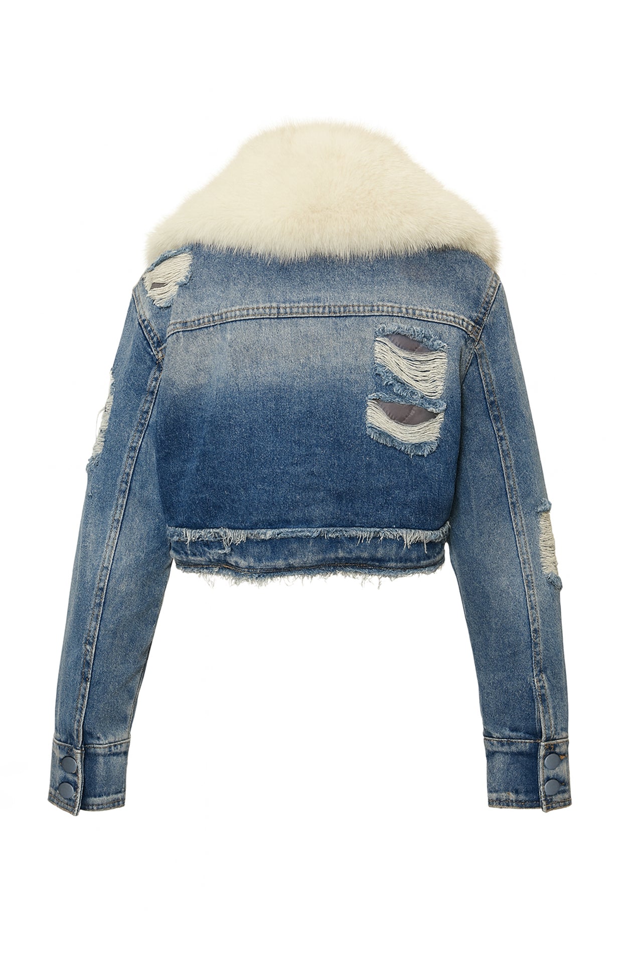 Casaco Denim com Pelo