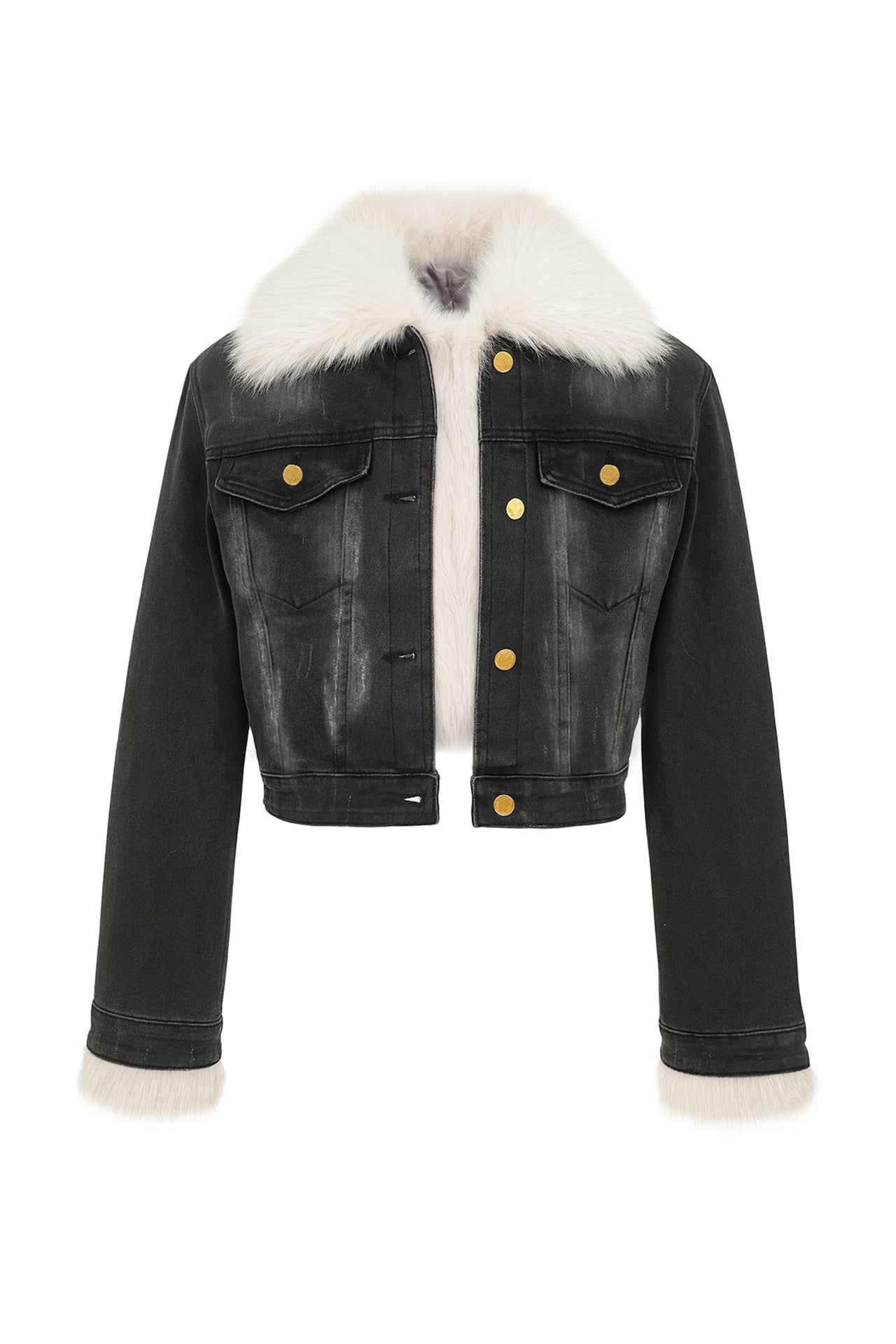 Casaco Denim com Interior em Pêlo