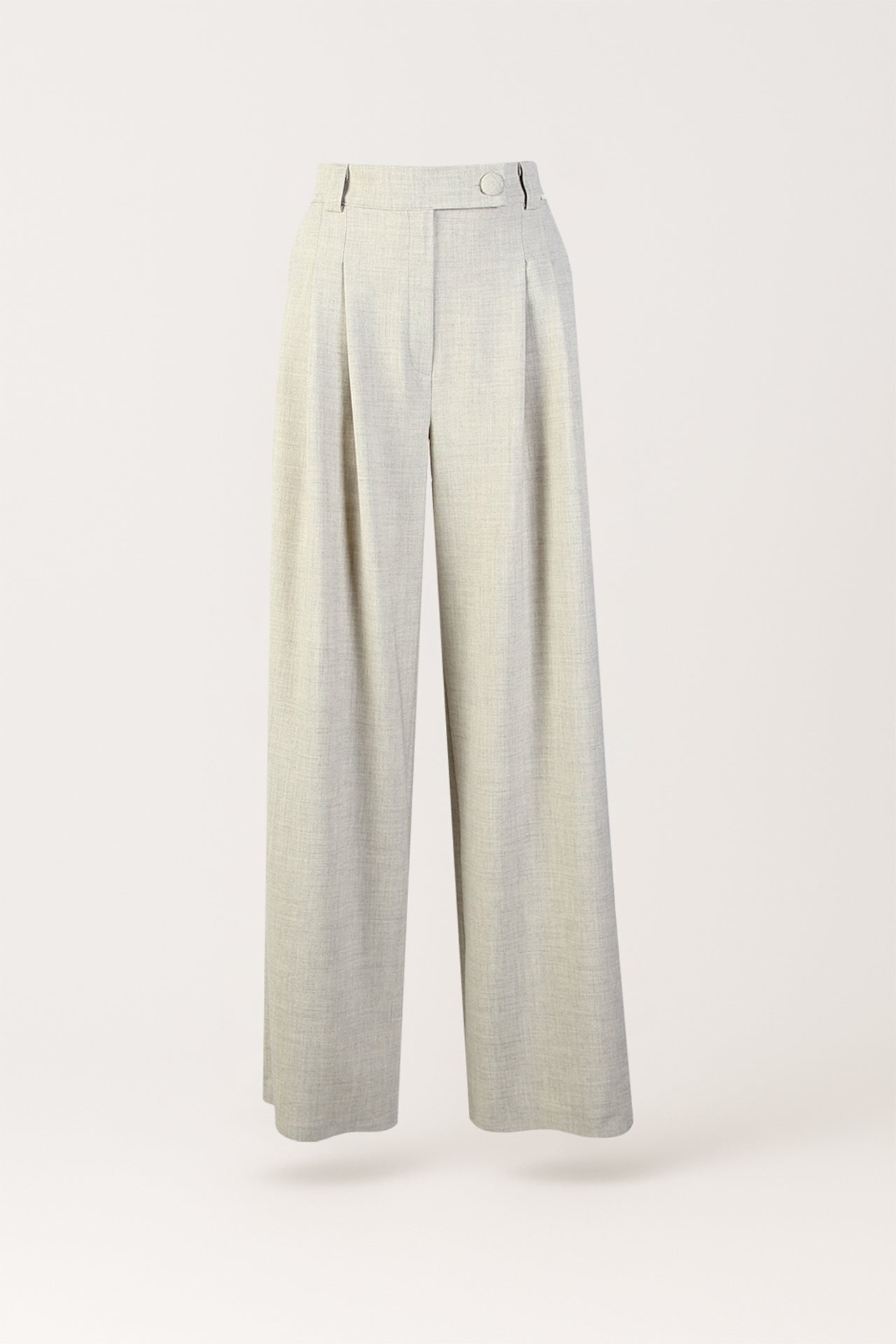 Calças Largas de Alfataria com Pinças