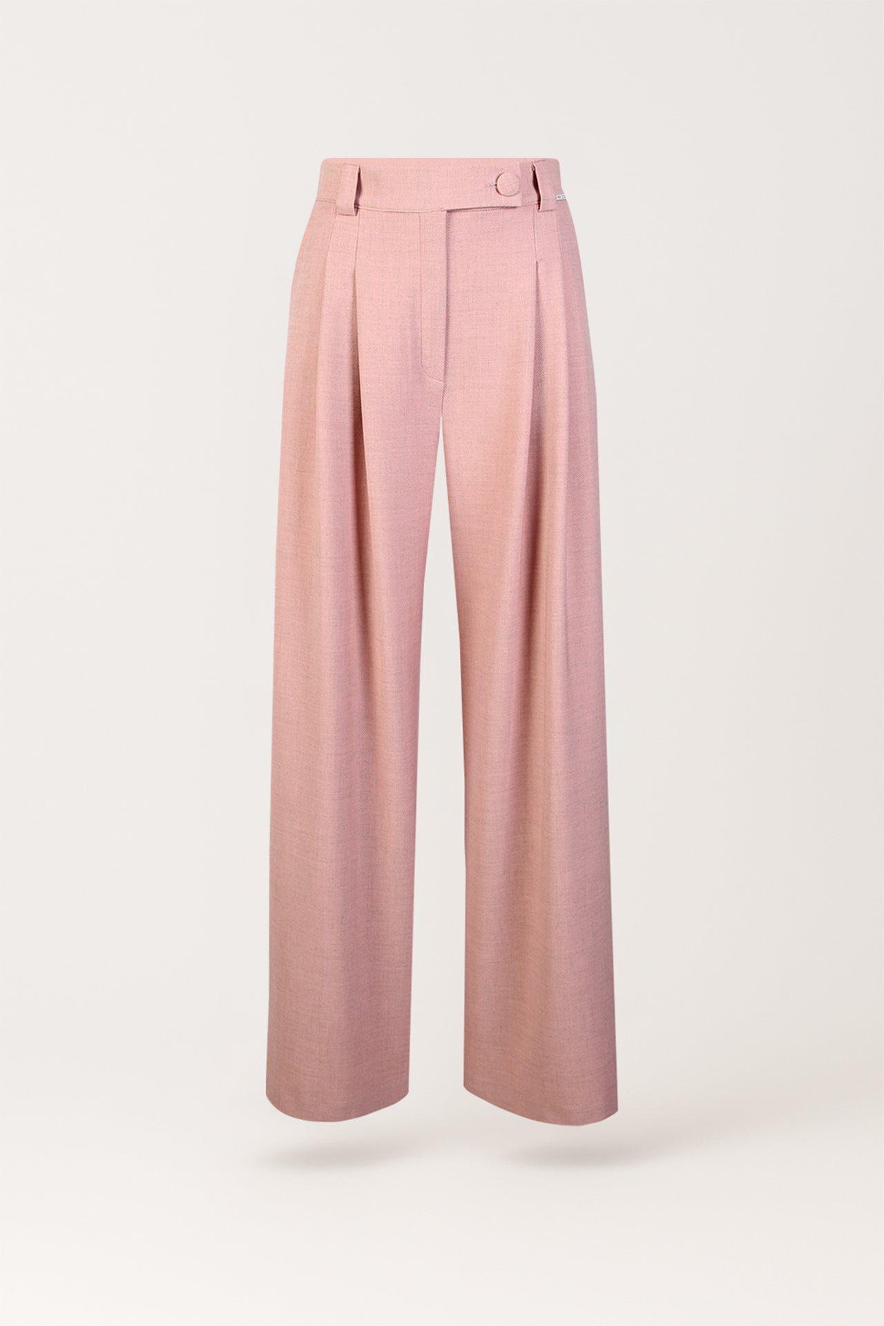 Calças Largas de Alfataria com Pinças