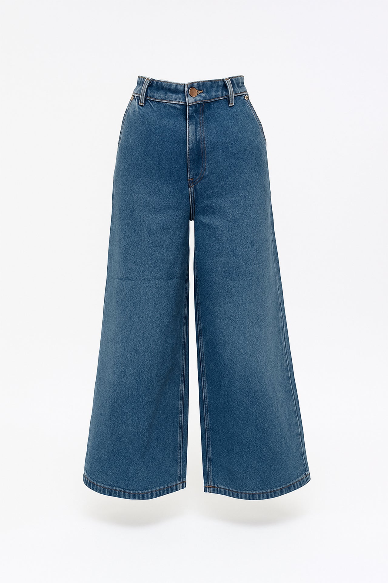 Jeans Culotte Cintura Subida