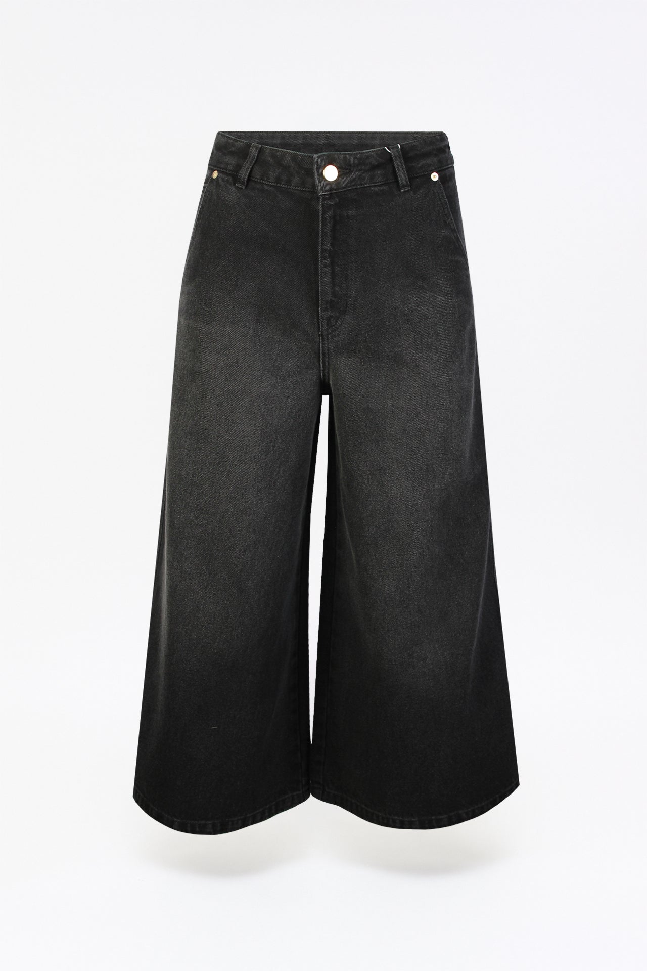 Jeans Culotte Cintura Subida