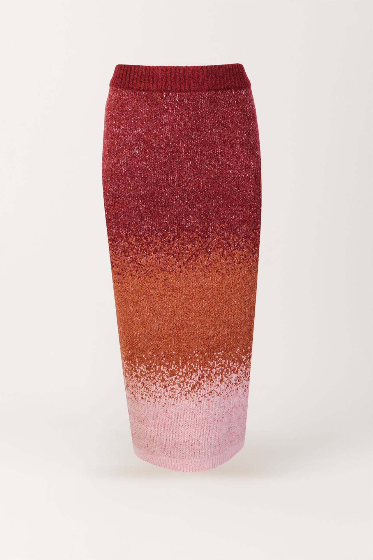 Saia Midi em Malha Dégradé