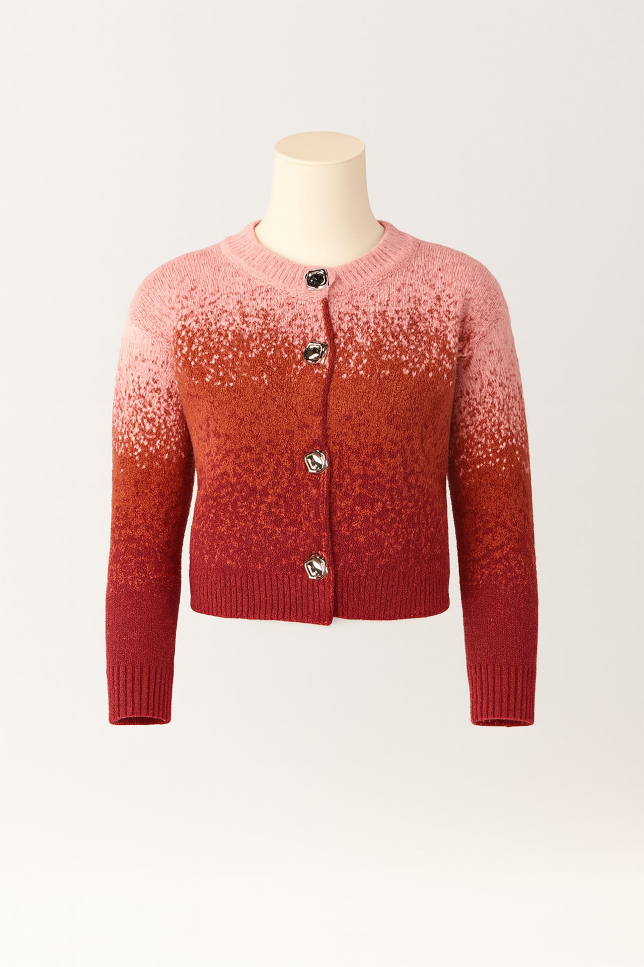 Cardigan em Malha Degradê