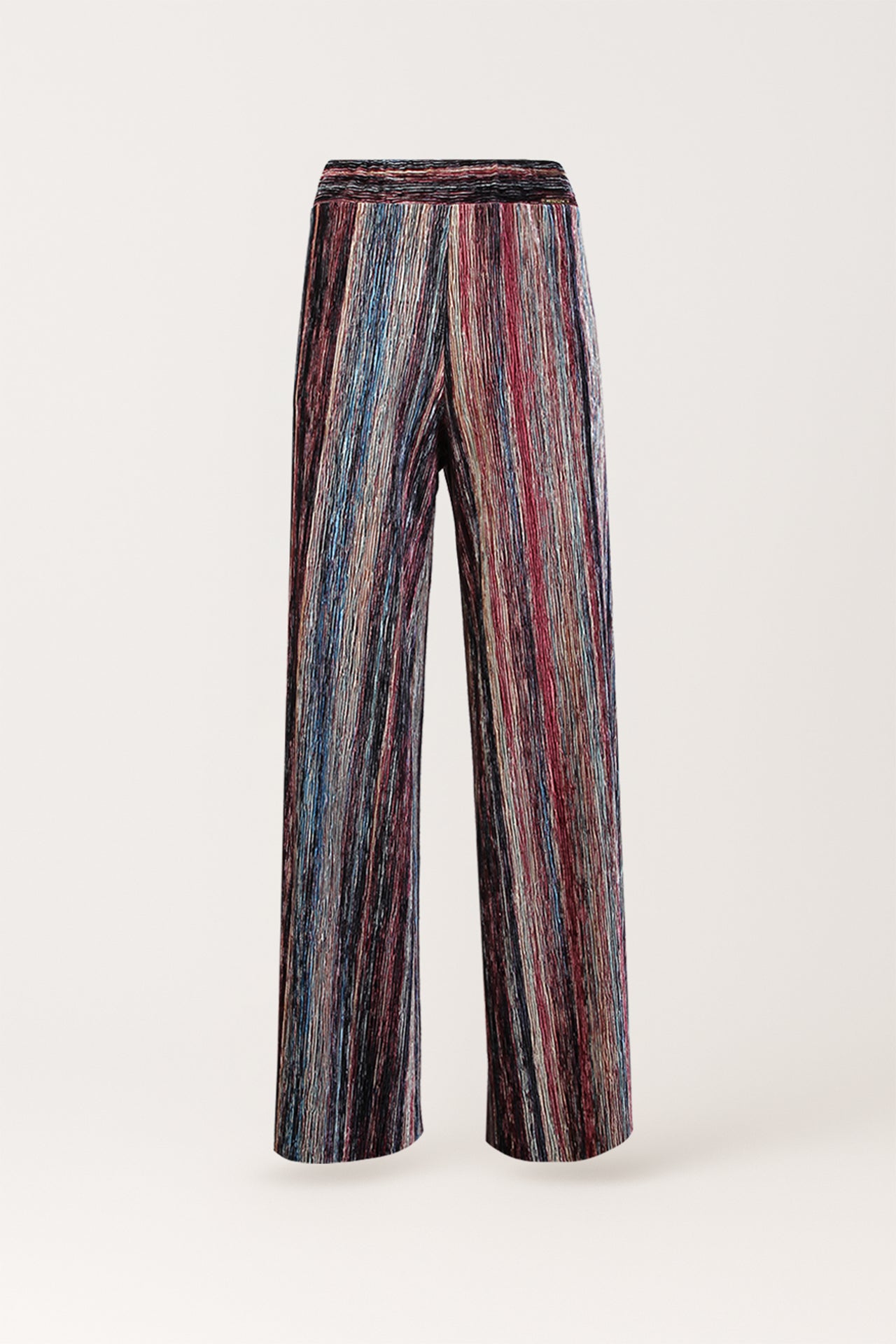 Calça Larga em Veludo Canelado