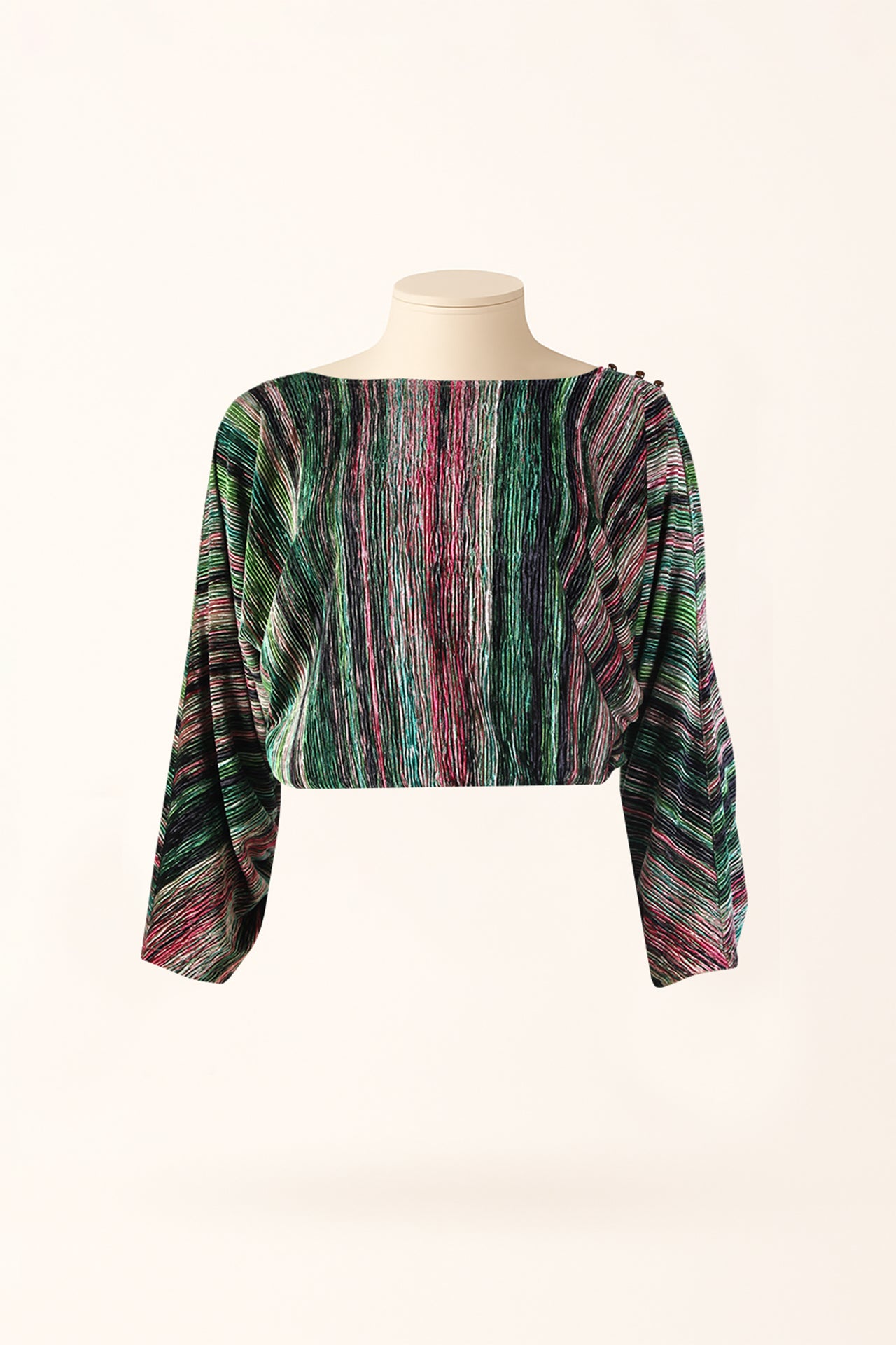 Top Cropped em Veludo Canelado