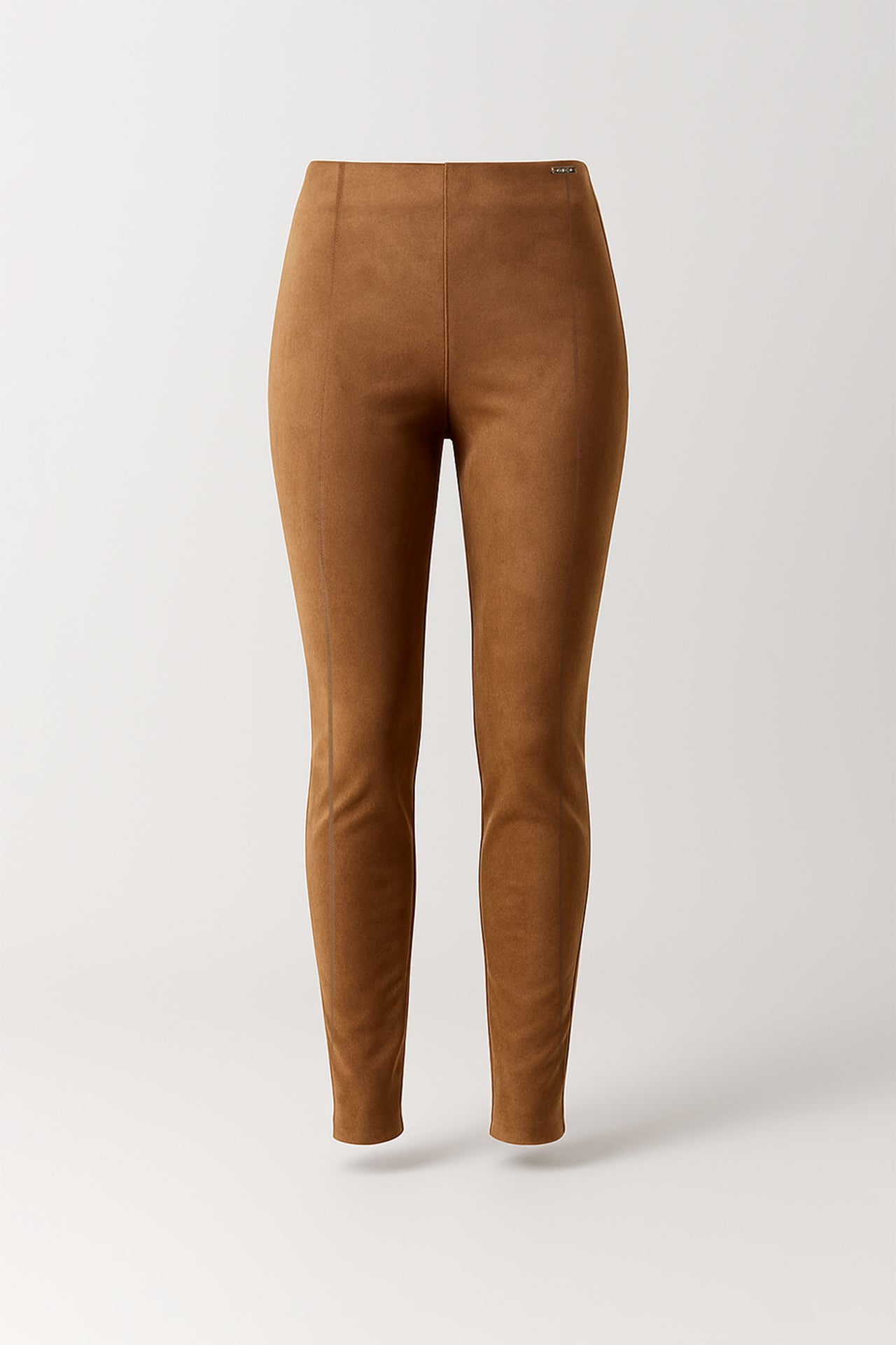 Leggings em efeito camurça