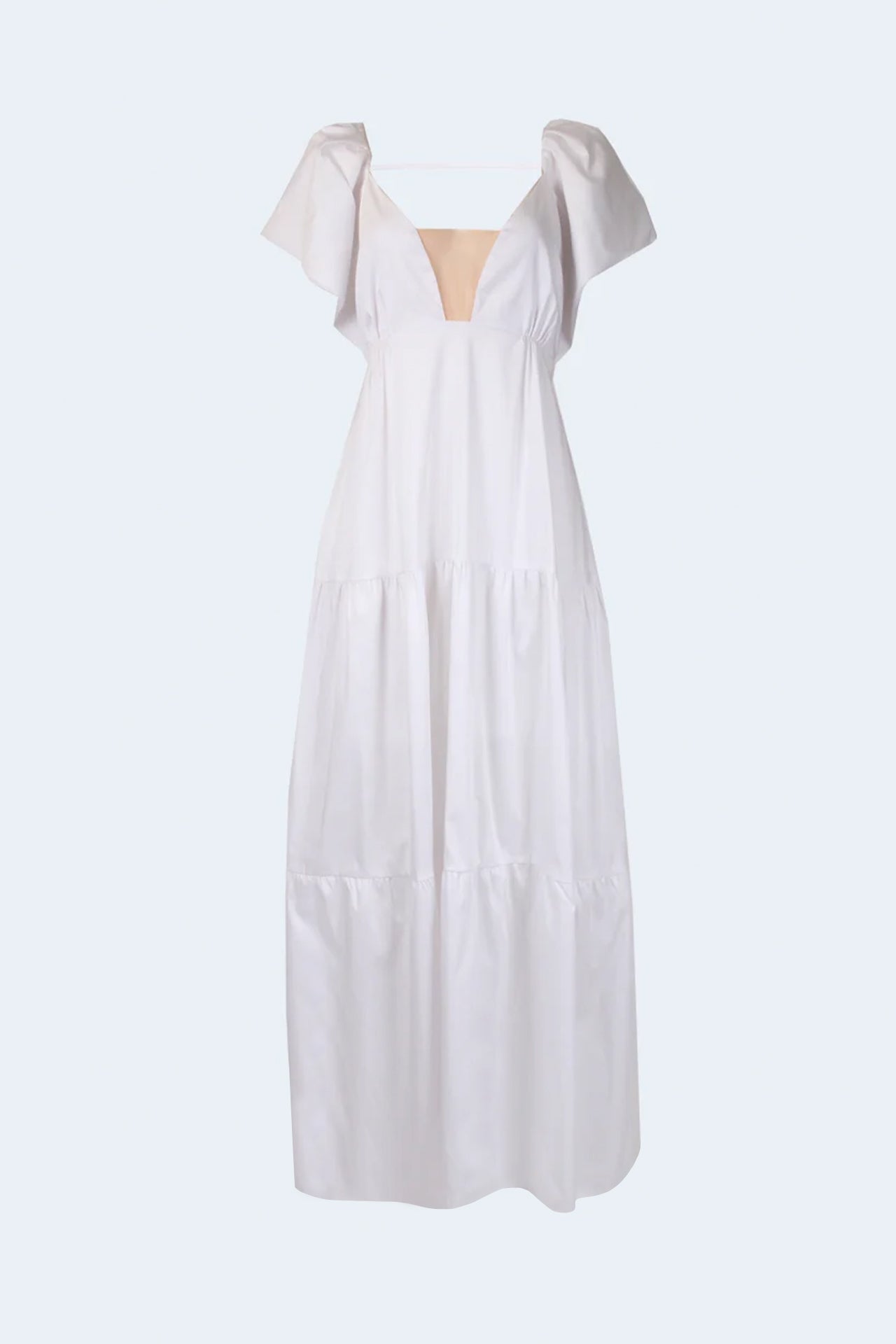 Vestido Comprido com Folhos