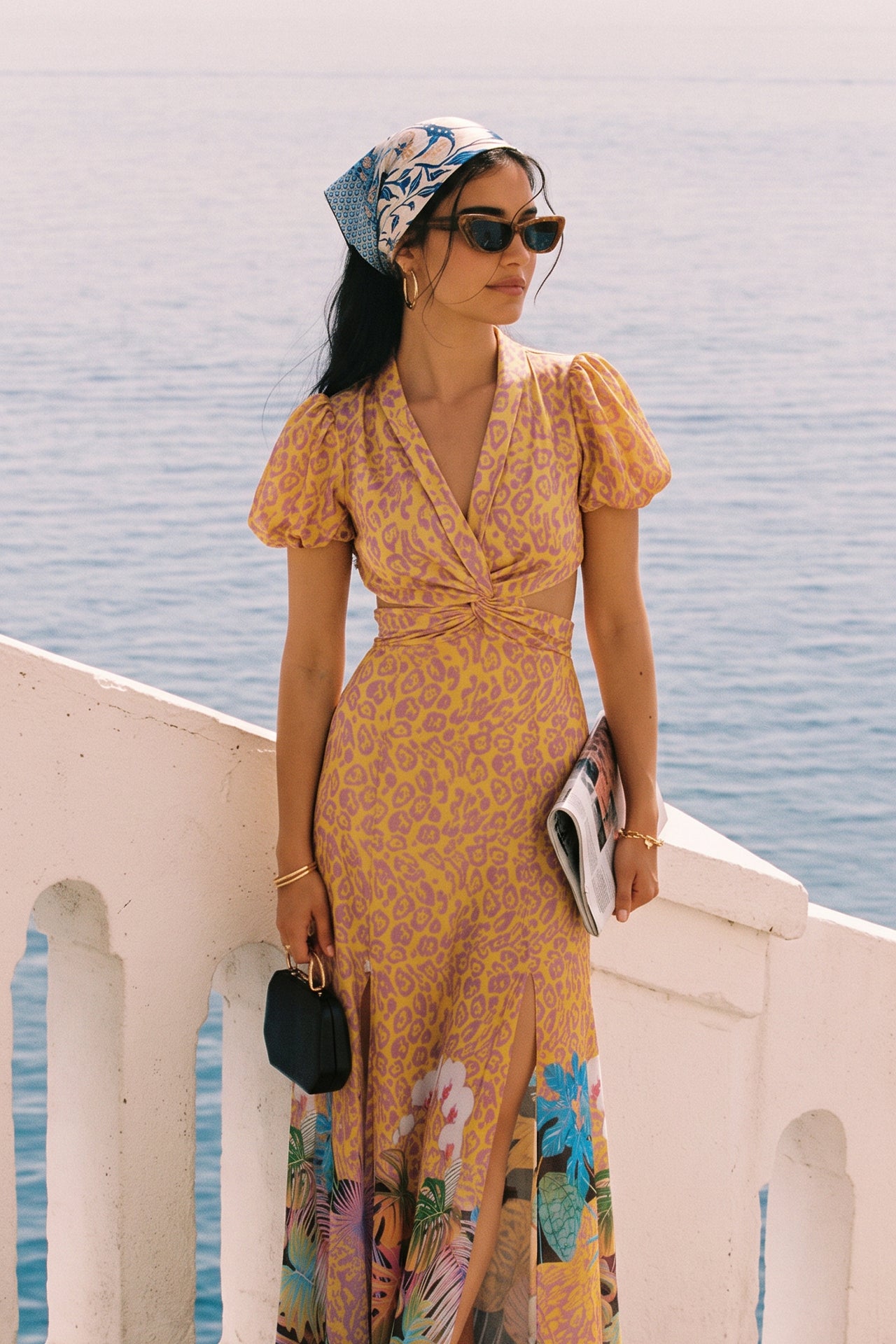 Vestido Estampado Tropical