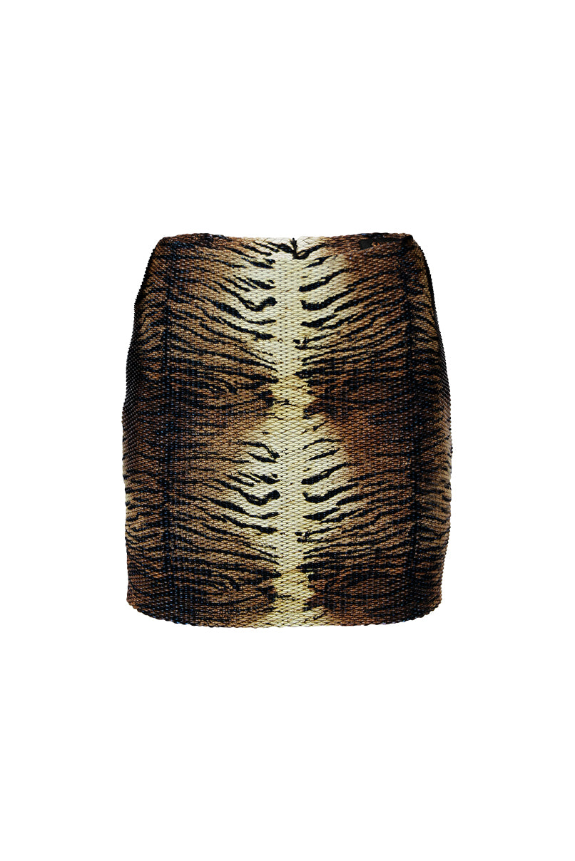 Saia curta animal print