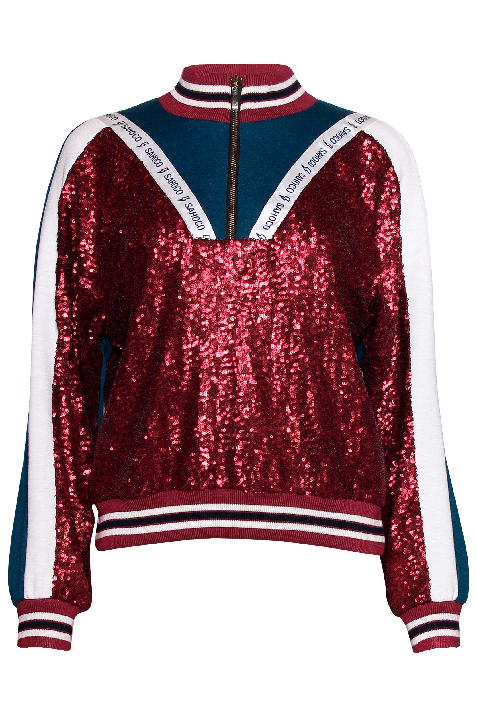 Sweatshirt Gola alta com Fecho