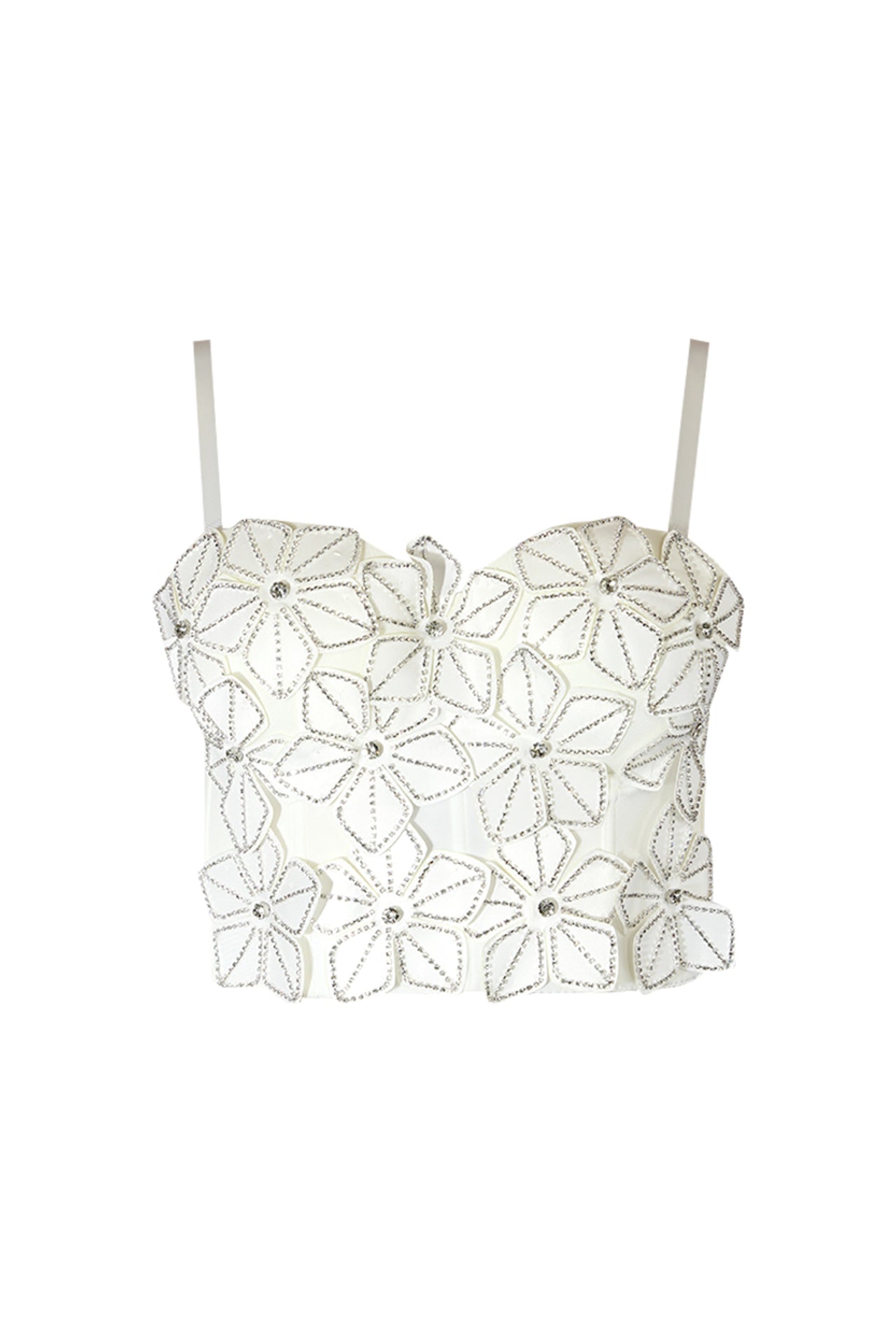 Top tipo corset flores