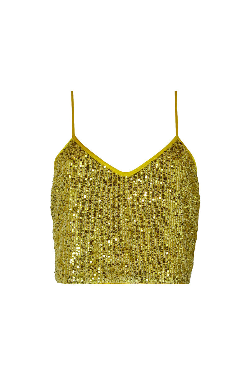Top cropped lantejoulas