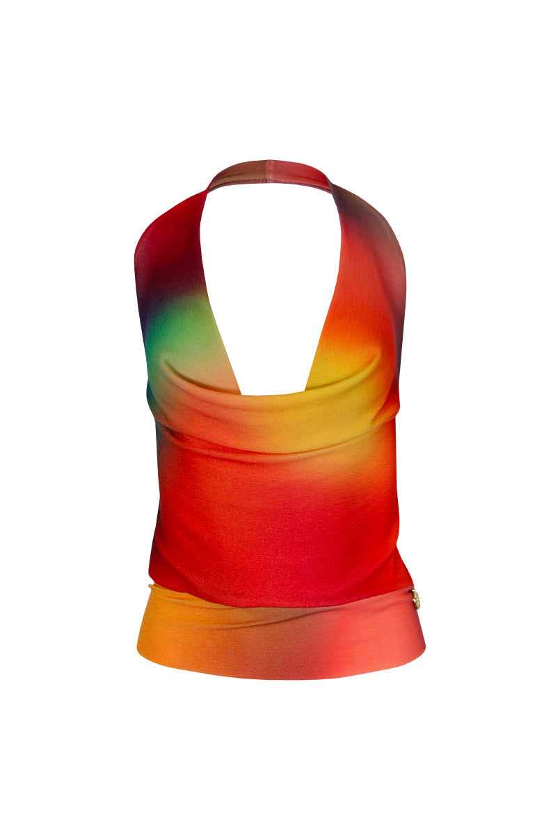 Top decote fluido