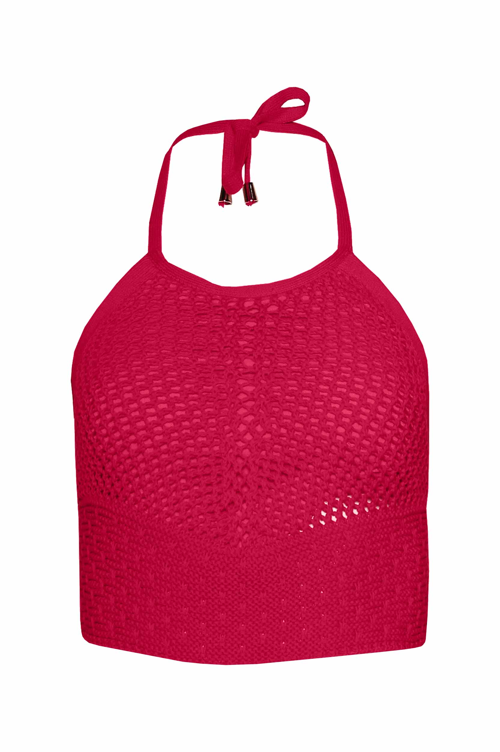 Top de punto escote halter