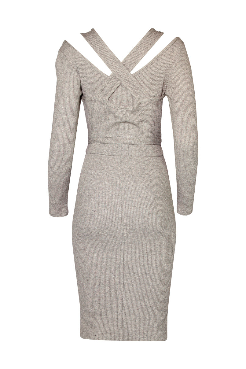 Vestido Malha com Laçada