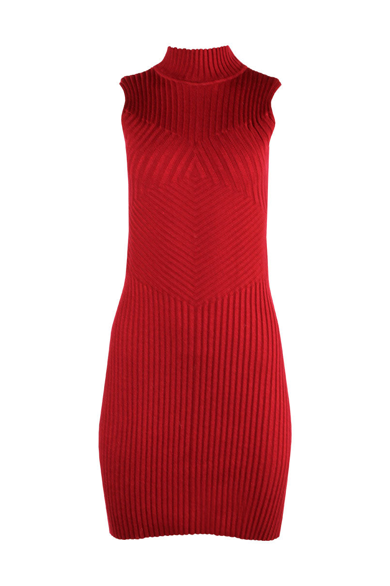 Vestido de Gola Alta