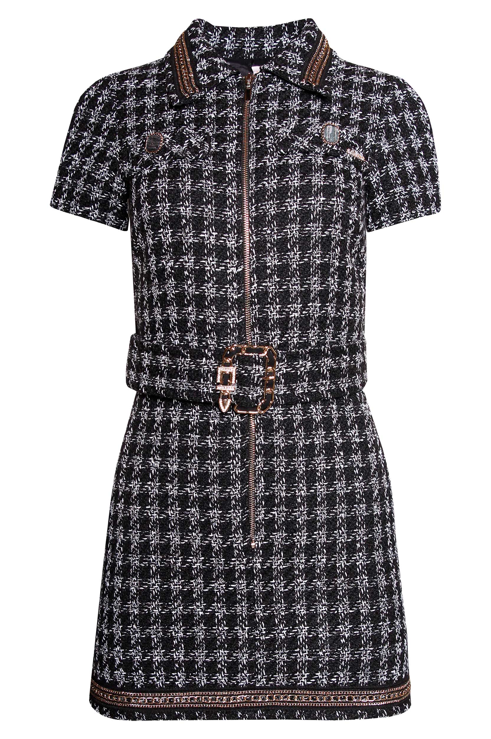 Vestido Curto Tweed