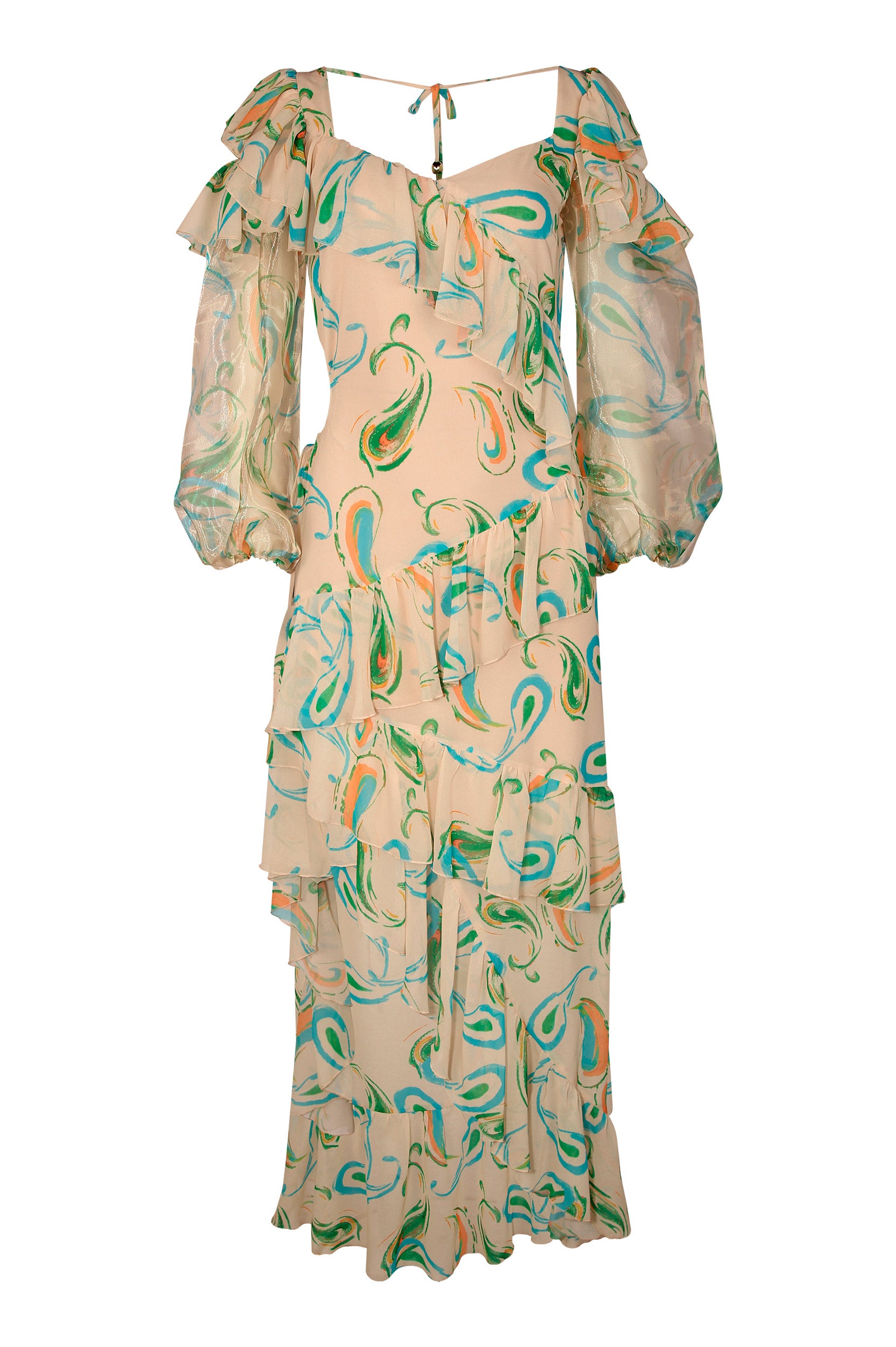 Vestido Folhos