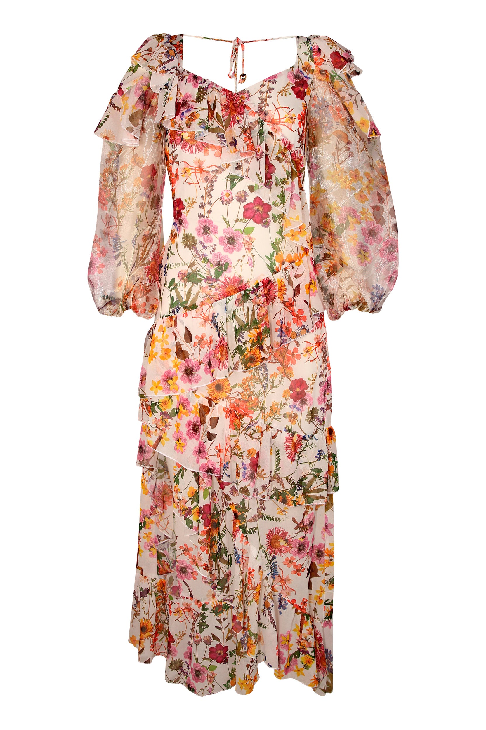 Vestido Folhos