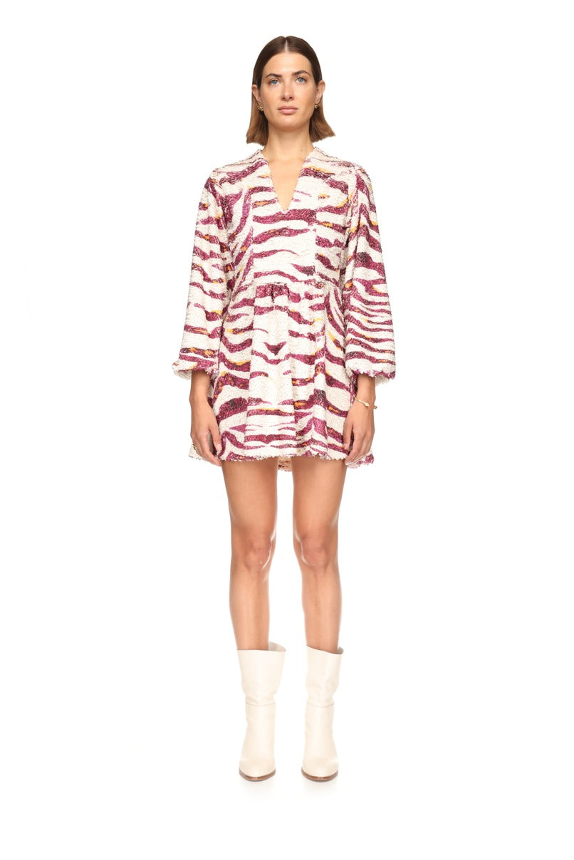 Vestido curto malha fantasia