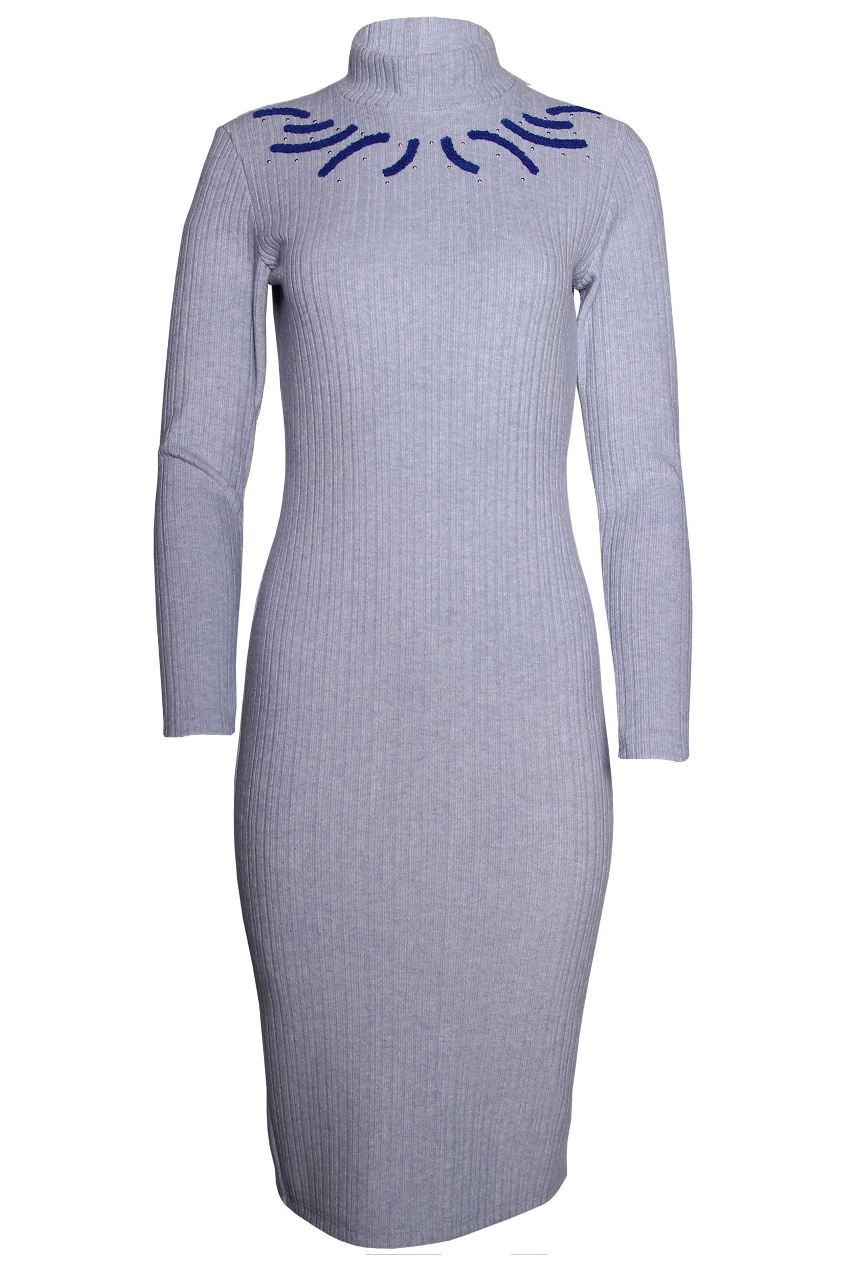 Vestido de Malha com Aplicações