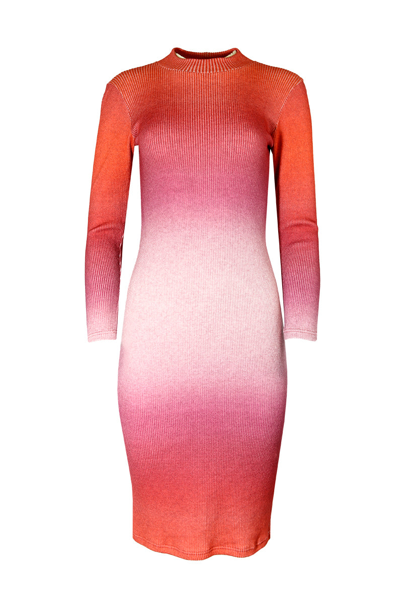 Vestido estampado em malha