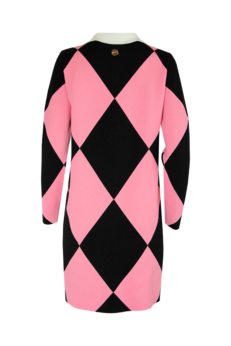 Vestido jacquard tipo polo