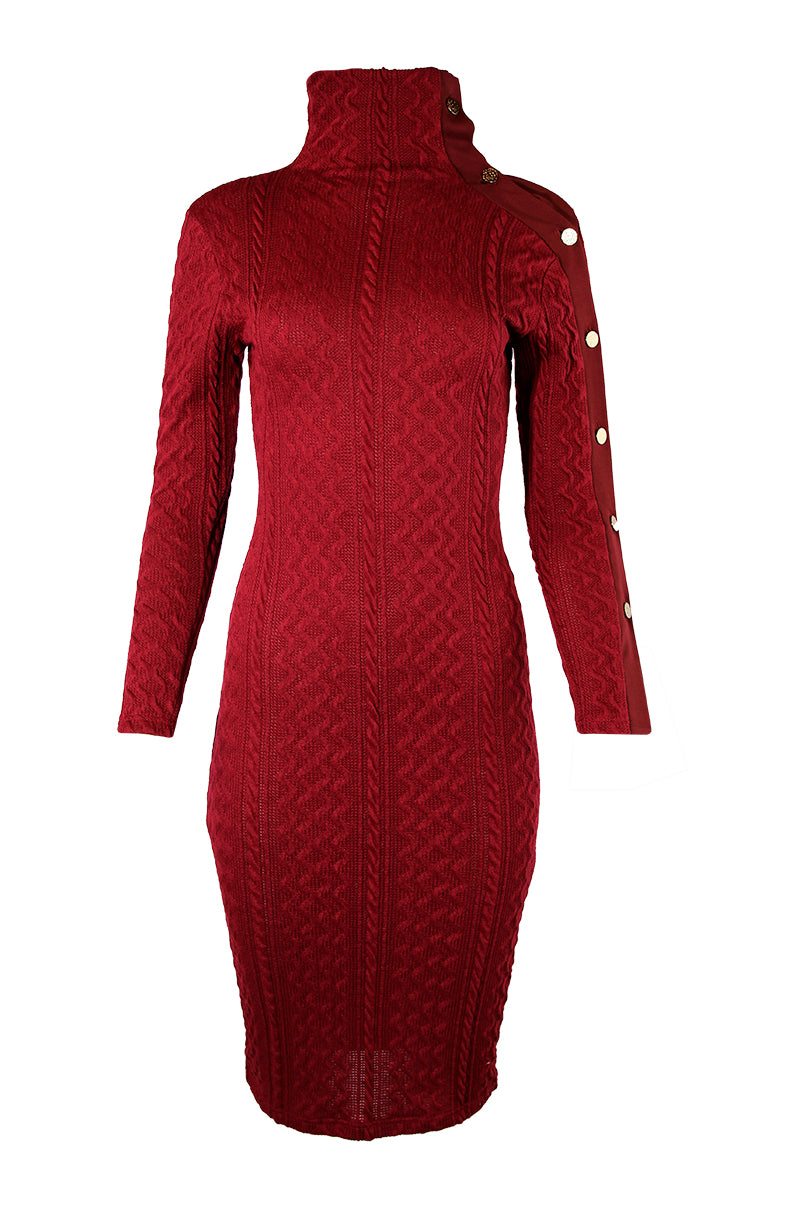 Vestido malha canelada